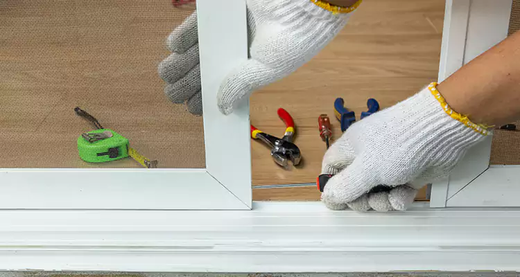 Sliding Glass Door Off Rails Repair in Lakeside, FL